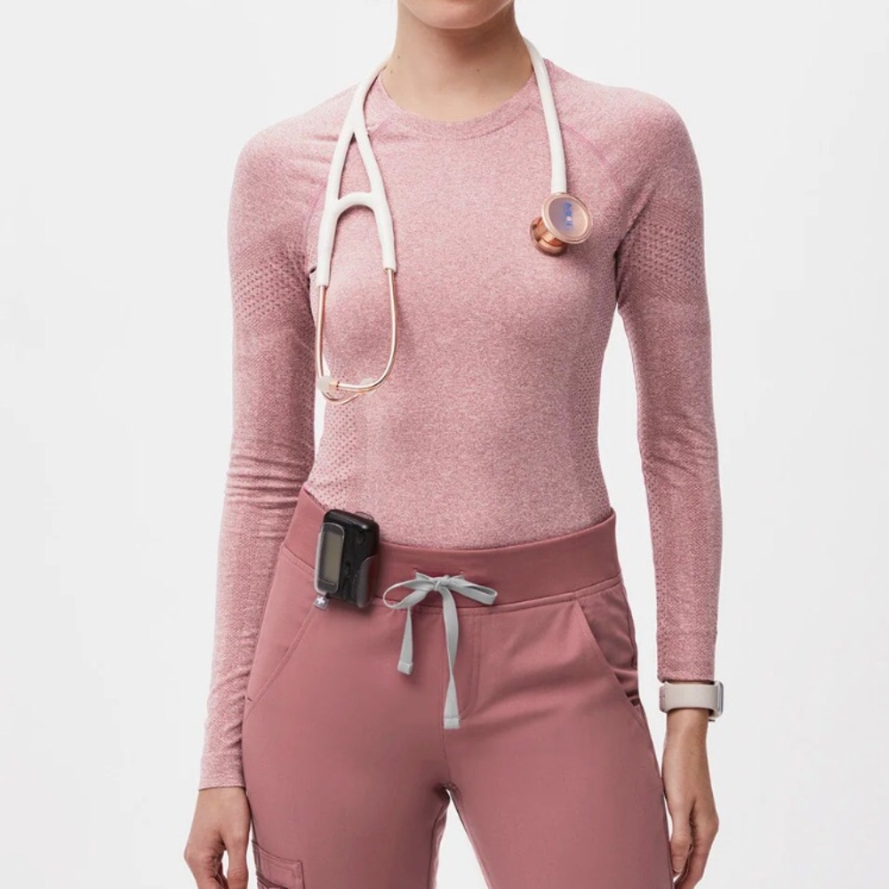Figs Salta Seamless Longsleeve Underscrub XXS Mauve